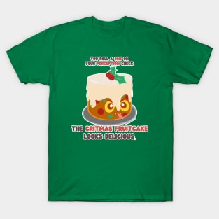 Critmas Fruitcake Mimic // D20 // Christmas // Perception Check T-Shirt